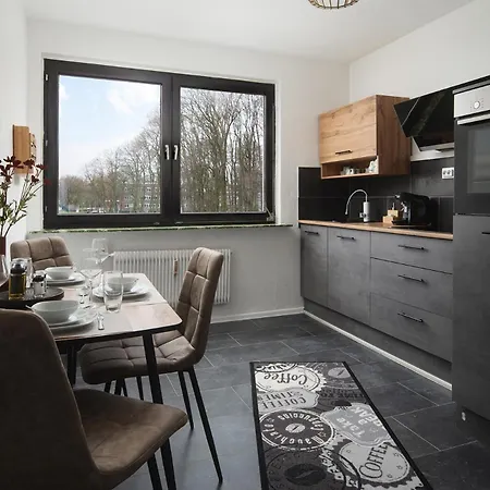 1-4 Gaeste Wohnung W-Lan, Netflix, Amazon, Parken, Arbeitsplatz, 24H Check In ,Vollausgestattet Kueche, Handtuecher Seife U,V,M Fuer Geschaeftsreisende, Paare, Familien , Datteln Extérieur photo